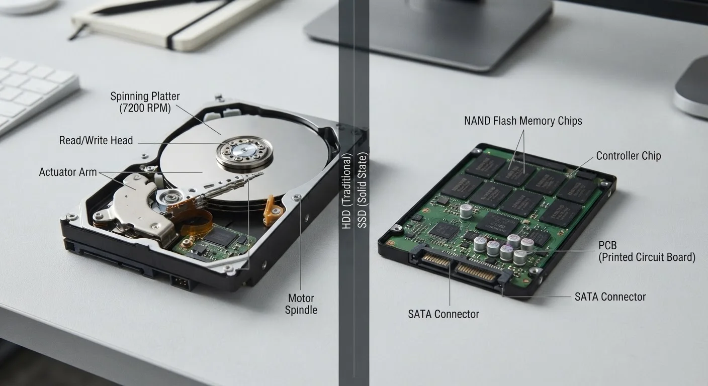 SSD vs HDD: The Real Difference in How Your Files Are Stored