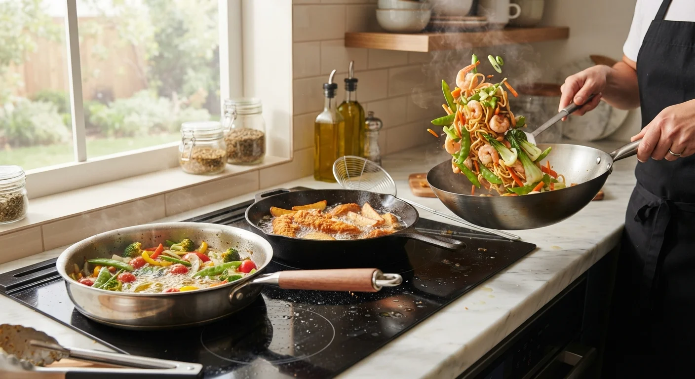 The Difference Between Sautéing, Frying, and Stir-Frying